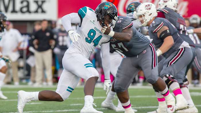 Jeffrey Gunter was a standout pass rusher during Coastal Carolina's impressive 2020 season.